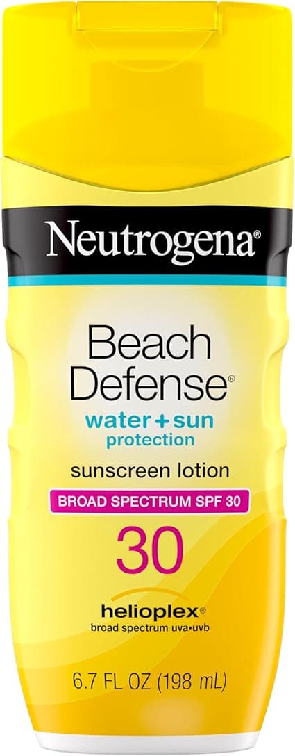 Neutrogena Neutrogena Beach Defense Sunscreen Lotion SPF 30, Face & Body Sunscreen, Hawaii Reef Act 104 Compliant, Octinoxate & Oxybenzone Free, Oil Free, Absorbing Sun Care