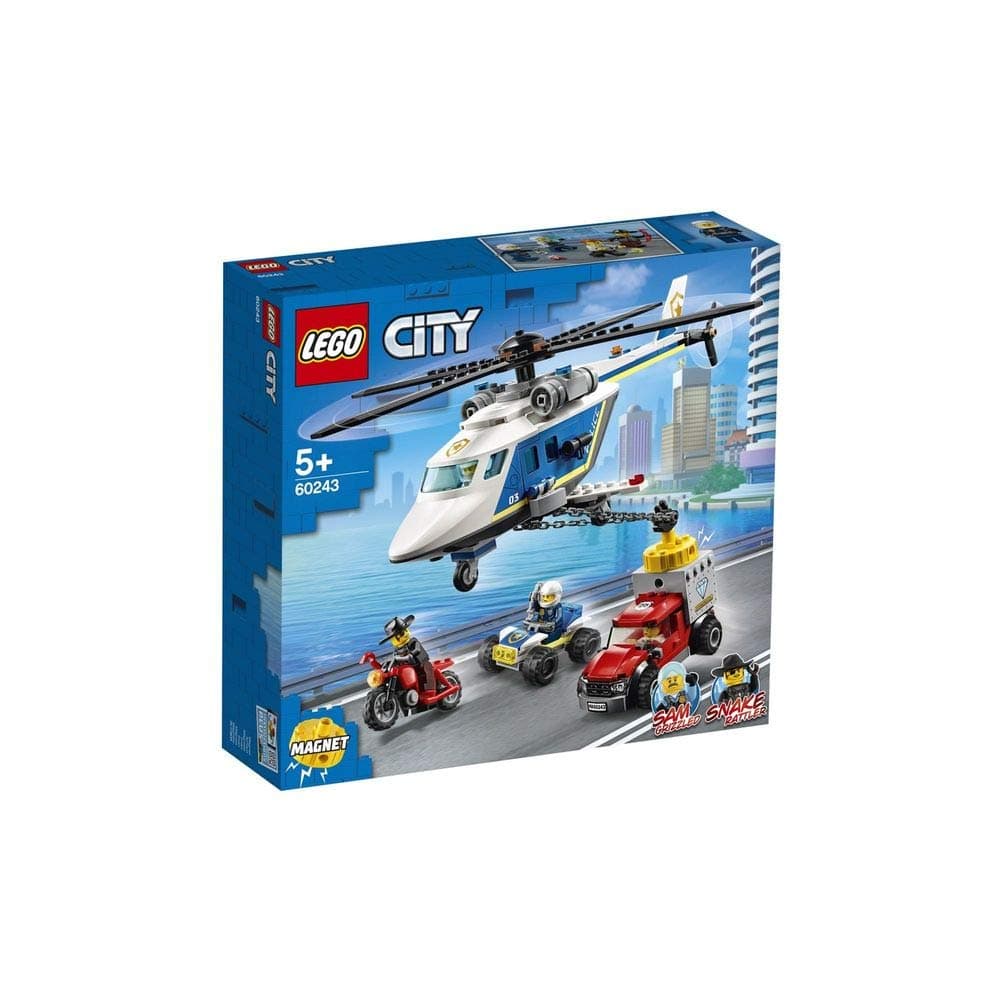 LEGO LEGO City Police Helicopter Chase 60243 Police Playset, lego Building Sets for Kids, New 2020 (212 Pieces)