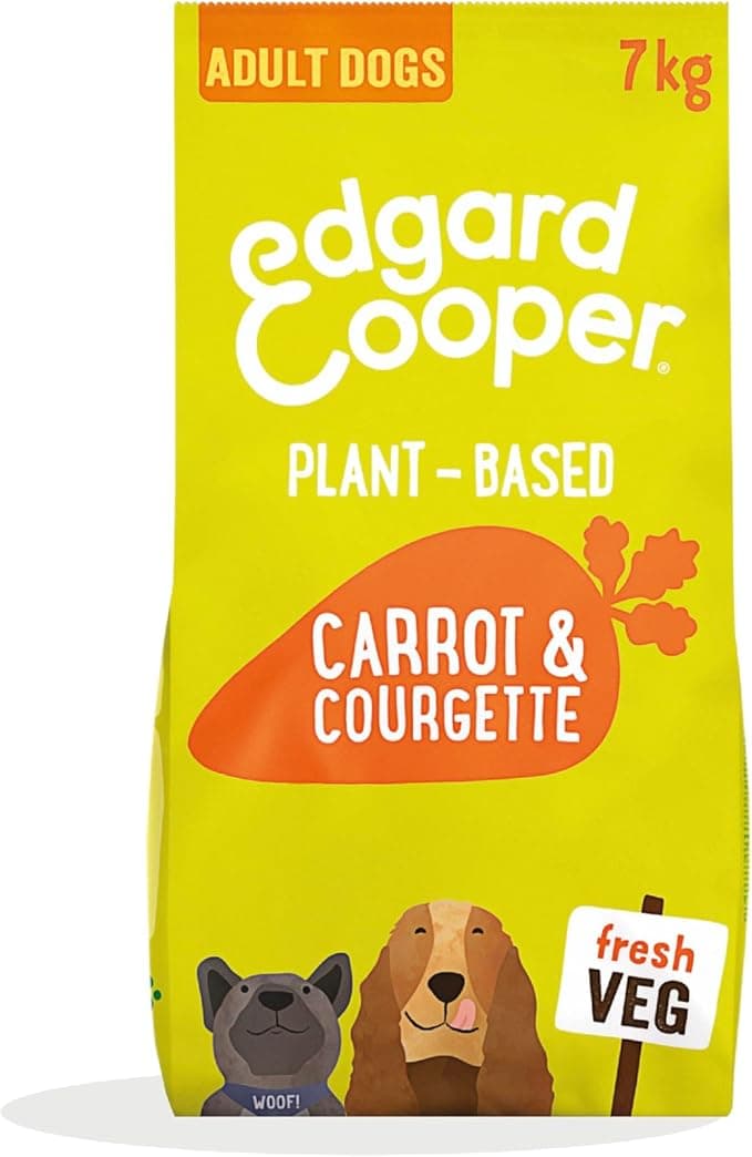 Edgard & Cooper Herbal Food for Adult Dogs - Carrot & Zucchini, 7kg - Made with Deliciously Ella, Vegan Protein, Natural & Non-GMO Ingredients, Best - Image 1