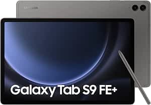 Samsung Galaxy Tab S9 FE+ Tablet, 12.4 Inches Wifi 128GB, S Pen Included, Long-Life Battery, IP 68 Certification, Anthracite, FR Version