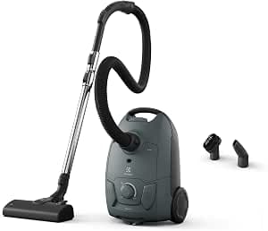 Electrolux Clean 500 Vacuum Cleaner with Powerful Bag EB51C1OG, Compact, Lightweight, Eco Responsible, Smooth Combined Crevice, Easy Maneuverability, Manual Power Control, Compact Size, Ocean Green