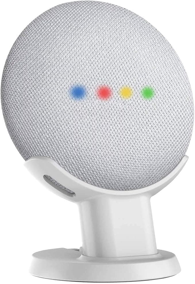 Gelink Desktop Supporto for Google Home Mini/Nest Mini (2nd Gen) (White) - Image 1