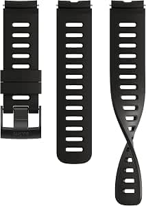 SUUNTO 22 DIV1 Silicone Watch Strap S+M, Compatible with Ocean, Vertical, Race, Race S, 9 Peak Pro, 9 Peak and 5 Peak, Designed for All Sports (Diving), 22 mm