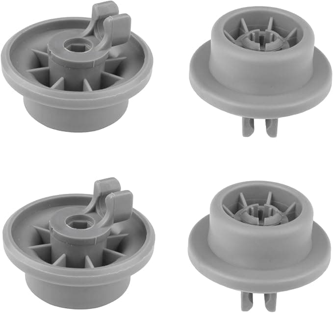 Bosch Dishwasher Caster Wheels for Lower Basket Replacement Compatible with Bosch, Siemens, Neff Dishwasher Replacement Parts (Pack of 4)