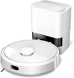 iRobot Roomba 105 Combo+AutoEmpty Dock – 2 in 1 Robot Vacuum Cleaner – 7KPa Suction – LiDAR Navigation – Carpet Detection – Cleaning and Avoidance Zones – 4 Suction Levels – White