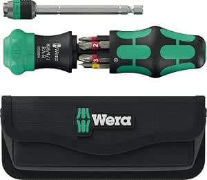 Wera 05051515001 Kraftform Kompakt 25 RA-R with case, 6 pieces
