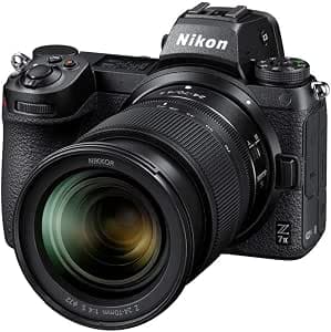 Nikon Z 7II + Z 24-70 f/4 Lens + FTZ Adapter Ring, Full Frame Hybrid Digital Camera (45.7MP, 4K/60p, 10fps Burst, 5-Axis Sensor Stab, Dual SD & XQD or CFexpress Slots)