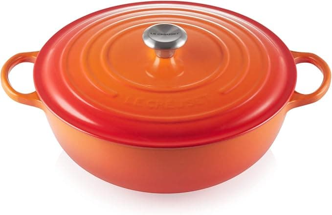 Le Creuset Signature Enamelled Cast Iron Stock Pot with Lid, 32 cm, Round, 7 L, 6.2 kg, Volcanic, 21114320900430