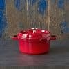 STAUB Enamelled Cast Iron Casserole Dish with Lid, Suitable for All Heat Sources Including Induction, 7 to 8 People, Round, 30 cm, 8.34 L, 8.9 kg, Cherry - Image 8