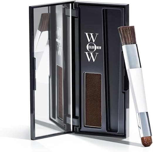 Color Wow Root Cover Up Dark Brown Hair Powder 2.1 g - Touch-Up Roots for Dark Brown Hair Good for Hiding White Hair - Image 1