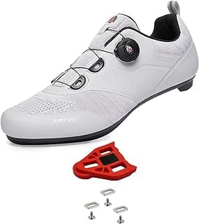 Chaussures de Cyclisme Homme Femmes Chaussure Peloton Chaussures de Vélo Route VTT, Compatibles Look SPD SPD-SL Delta avec Crampons Antidérapants