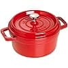 STAUB Enamelled Cast Iron Casserole Dish with Lid, Suitable for All Heat Sources Including Induction, 7 to 8 People, Round, 30 cm, 8.34 L, 8.9 kg, Cherry - Image 2