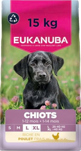 EUKANUBA Life Care Large Breed Puppy Food 1 to 12 Months, Rich in Fresh Chicken, Optimal Growth - DHA, Calcium, Omega 3&6, FOS Prebiotics, No Dyes, Artificial Flavours or GMOs - 15kg - Image 2