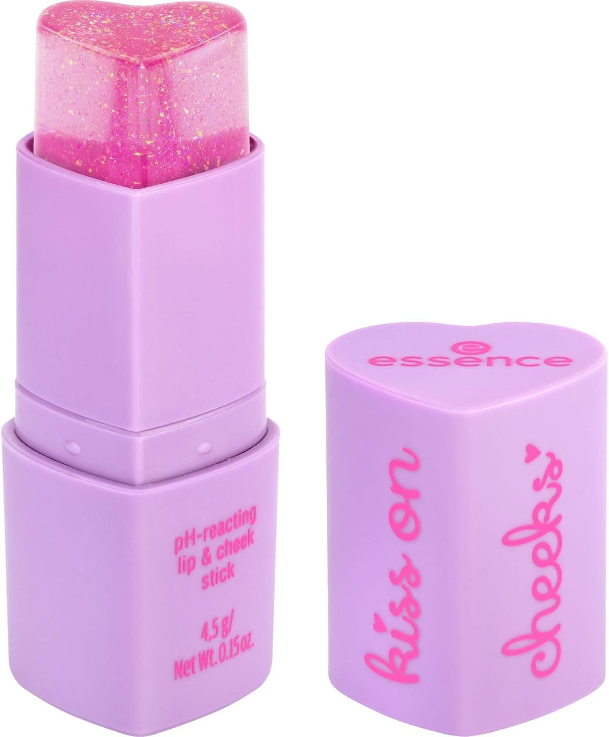 essence essence kiss on cheeks pH-reacting lip & cheek stick lèvres et joues réagissant au pH, s'adapte à la couleur, naturel (4.5g)