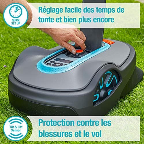 Gardena SILENO Life: Robot Lawnmower for Area up to 1000 m², Easy-Pass Function, Slopes up to 35%, Quiet, Version FR/NL (15102-26) - Image 7