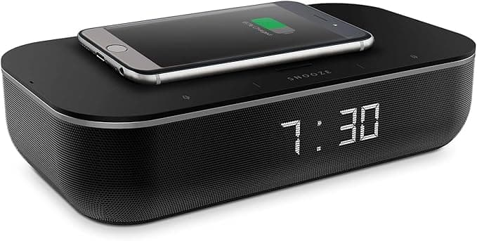 THOMSON THOMSON Wi-Fi speaker, digital clock and wireless charger with built-in Amazon Alexa