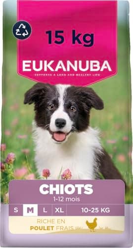 EUKANUBA Life Care Medium Breed Puppy Food 1 to 12 Months, Rich in Fresh Chicken, Optimal Growth - DHA, Calcium, Omega 3&6, FOS Prebiotics, No Dyes, Artificial Flavours or GMOs - 15kg - Image 2