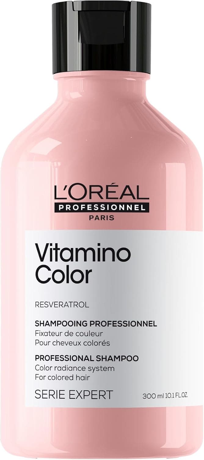 L'OREAL PROFESSIONNEL - Shampoing Fixateur de Couleur Vitamino Color - Homme & Femme - Cheveux 71 % Plus Nourris & 5 x Plus Brillants - Formule Sans Sulfate - Cheveux Colorés - 300 ml