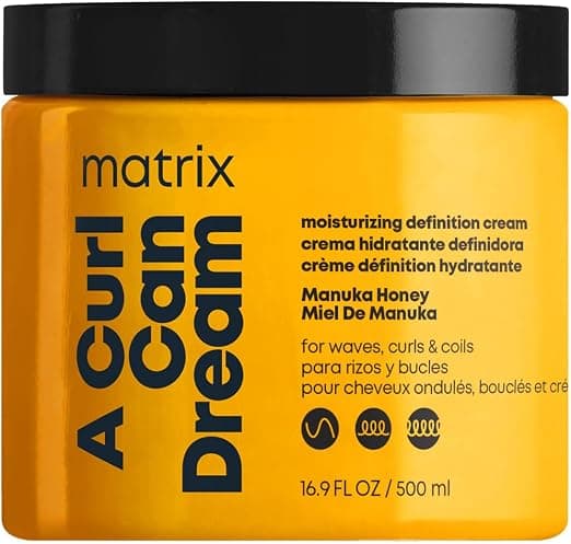 Matrix, Moisturizing Cream for Curly, Frizzy & Kinky Hair, Leave-In Manuka Honey Extract, Total Results, A Curl Can Dream, 500 ml - Image 1