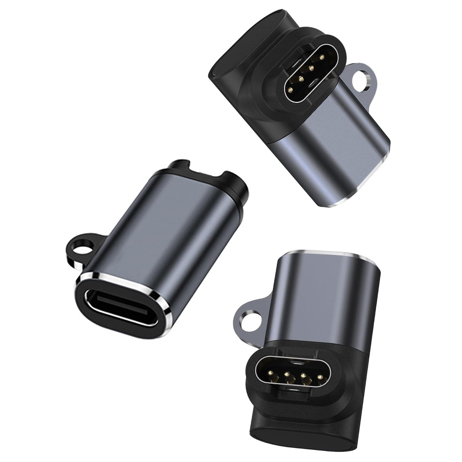 USB-C Adapter 3 Pieces Type C Charger Watch Cable Compatible with Garmin Fenix 7 7s Pro, 6 6S Pro, Fenix 5 5S 5X Plus, Forerunner 165 265 965 955 55 255, Vivoactive 3, Venu 2, Instinct, Epix 2 Pro