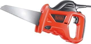 Corded Hand Saw, Variable Speed from 0 to 4600 crs/min - 1 Blade, Black, Red, 10 mm