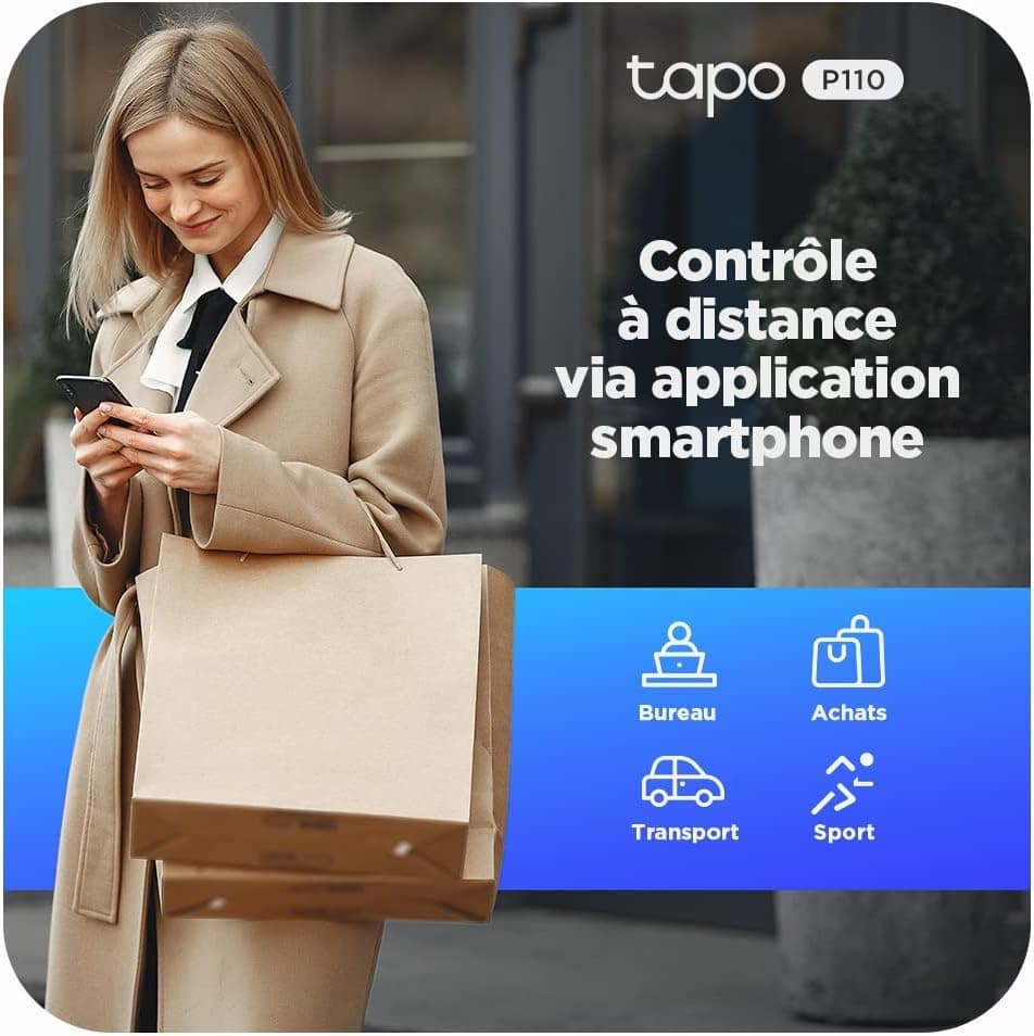 Tapo Prise Connectée WiFi, Suivi de consommation, 16A Type E, Compatible avec Alexa, Google Home et SmartThings, Contrôler Le radiateur, Le Chauffage, Économie d'énergie, P110(FR) - Image 8