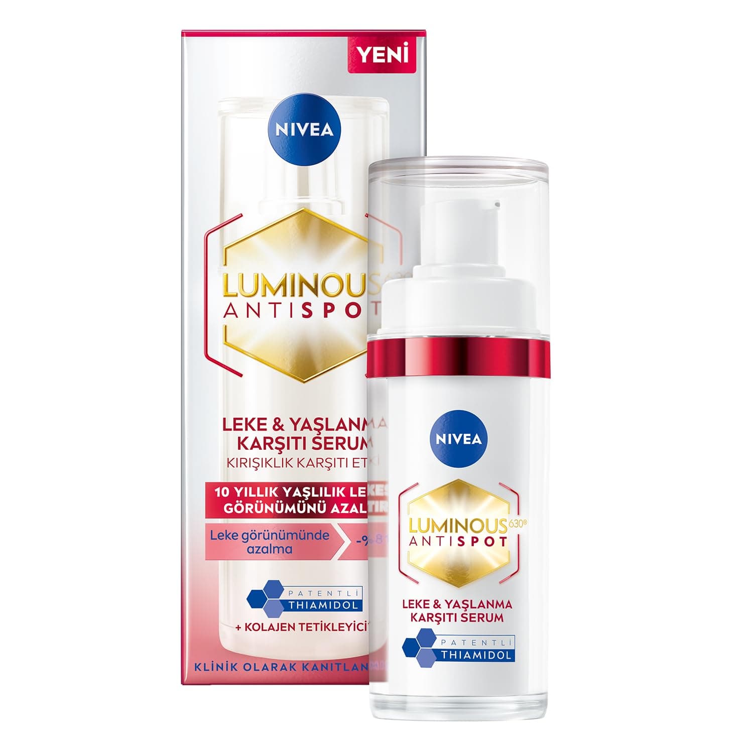 NIVEA Luminous 630 Sérum anti-taches et anti-âge (30 ml), sérum anti-rides pour le visage réduit les taches de vieillesse et les taches sombres, sérum raffermissant et hydratant pour réduire les rides - Image 9