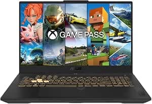 ASUS TUF Gaming A17-TUF707NVR-HX011W 17 FHD 144Hz Laptop PC (AMD Ryzen 7 7435HS Processor 3.1 GHz, 16GB DDR5, 512GB SSD, NVIDIA GeForce RTX 4060 TGP 140W) Windows 11 Home – AZERTY Keyboard