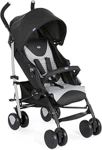 Chicco Echo Stroller, Stone, Birth up to 22 kg, Foldable, Lightweight, Lying, 1 Piece (1 Piece)