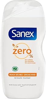 Sanex SANEX - Gel Douche Sans Savon Zero% Peaux Sèches - Riche en agents hydratants - 500 ml