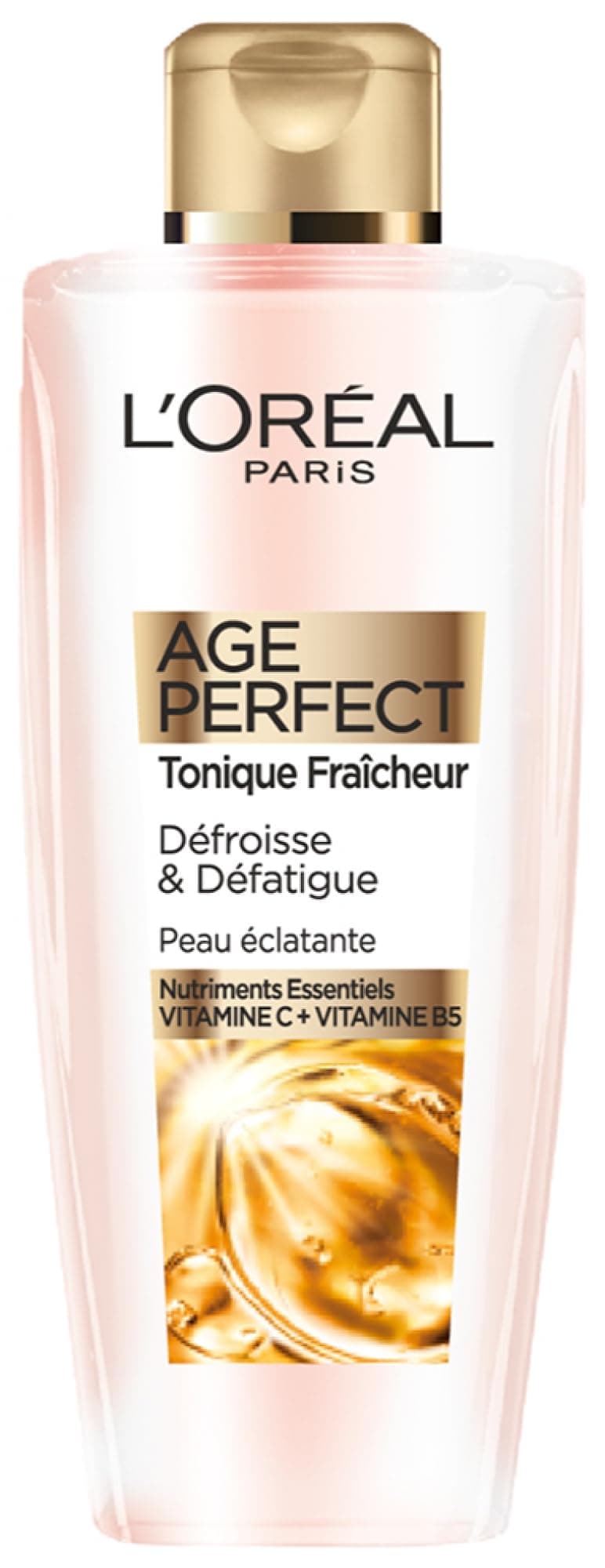 L'Oréal Paris - Fresh Tonic Lotion - Smoothing, Relaxing & Fortifying - For Refreshed & Soft Skin - Enriched with Vitamin C & Vitamin B5 - Mature Skin - Age Perfect - 200 ml - Image 1