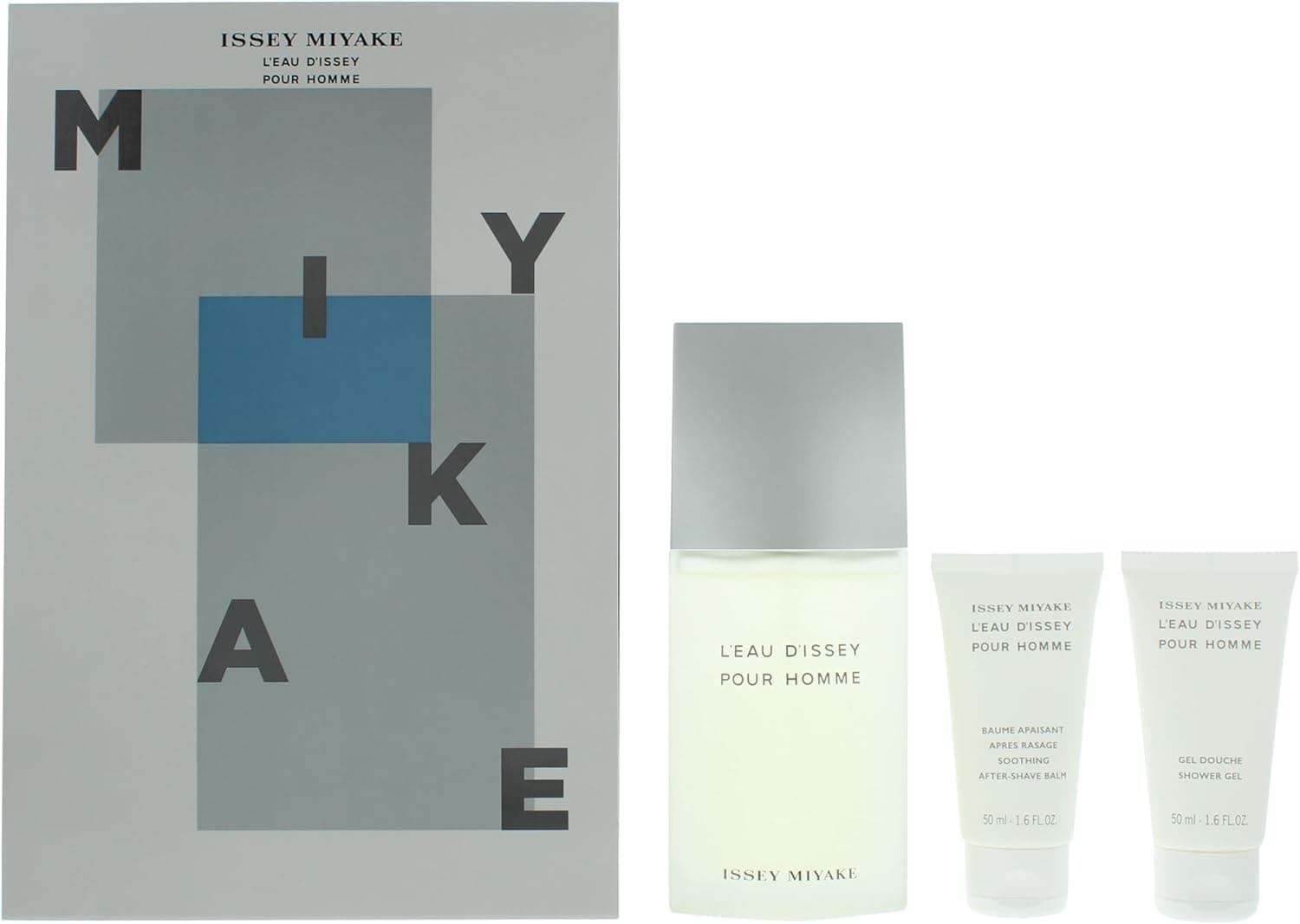 Issey Miyake L'eau D'Issey pour Homme Ensemble cadeau 3 pièces : Eau de Toilette 125 ml