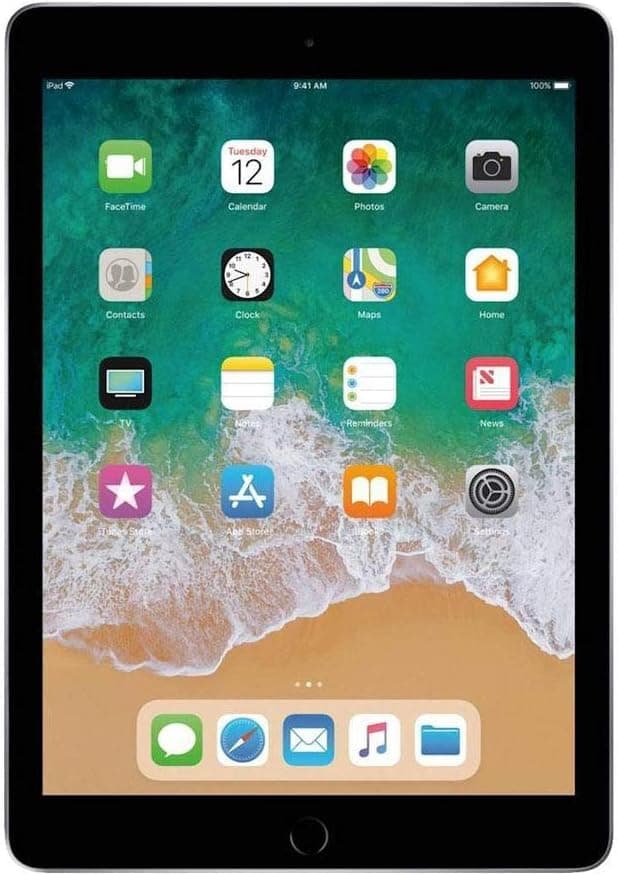Apple iPad 9.7 (5th Generation) 128GB Wi-FI + Cellular - Space Gray - Unlocked (Refurbished) - Image 1