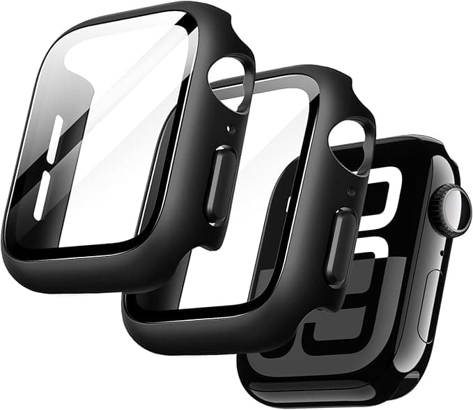 JETech Case with Screen Protector for Apple Watch Series 11/10 46mm, Case Cover with Screen Protector for Apple Watch Series 11/10 46mm, Full Coverage Case, Built-in Tempered Glass Film High - Image 1
