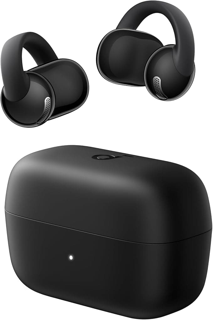 Anker Soundcore Anker C50i Free Ears, Clips, Ultimate Comfort, FlexiClip, 11mm Drivers, Powerful Bass, AI Nets Calls, 28H Battery Life, Hi-Res, IP55, Bluetooth 6.0 (Black)