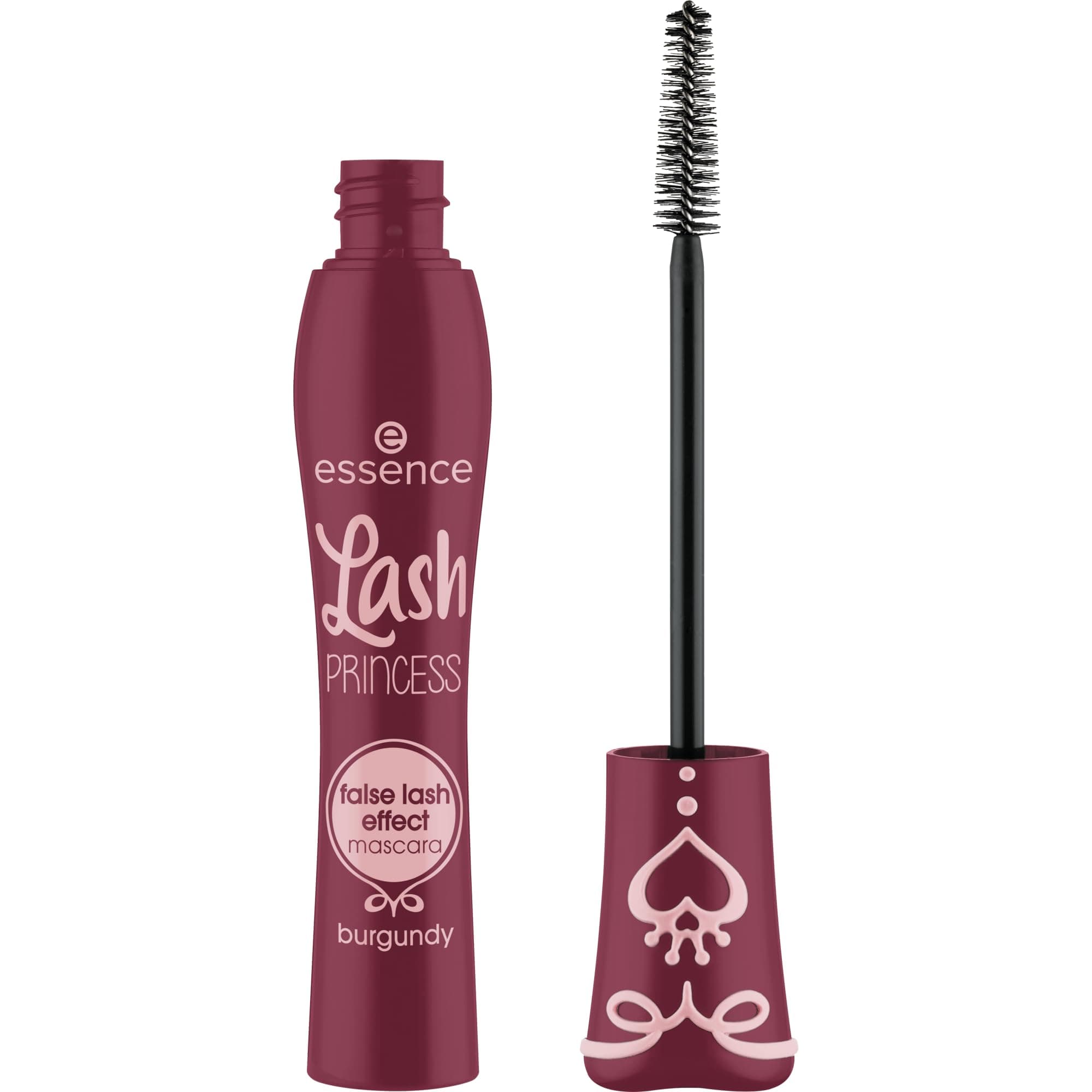 essence Lash PRINCESS false lash effect mascara burgundy, mascara volume, effet faux cils, teinte bordeaux, brosse conique en fibres, 12ml - Image 9