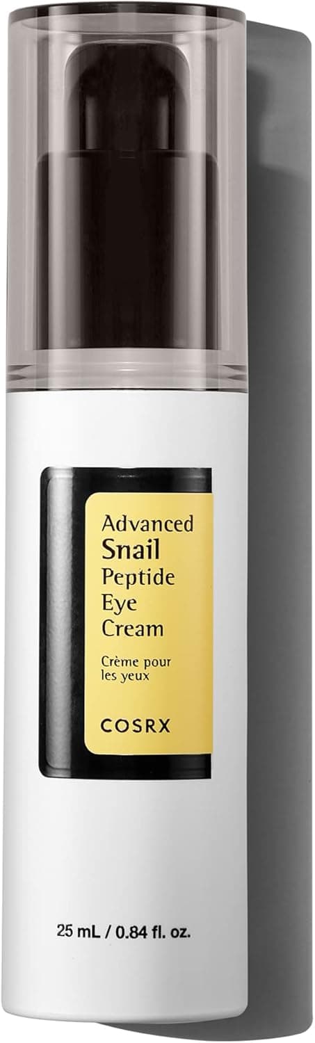 COSRX Snail Peptide Eye Cream with 73.7% Snail Mucin and Niacinamide - Brightening Korean Night Cream for Fine Lines and Dark Circles, Korean Skincare
