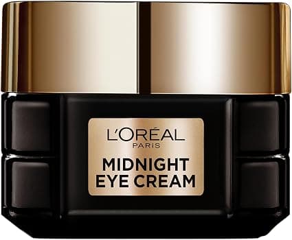 L'Oréal Paris Anti-Aging Eye Cream for Visibly Younger Skin, with Beauty Sleep Technology and Antioxidant Complex, Midnight Eye Cream, 15ml - Image 1