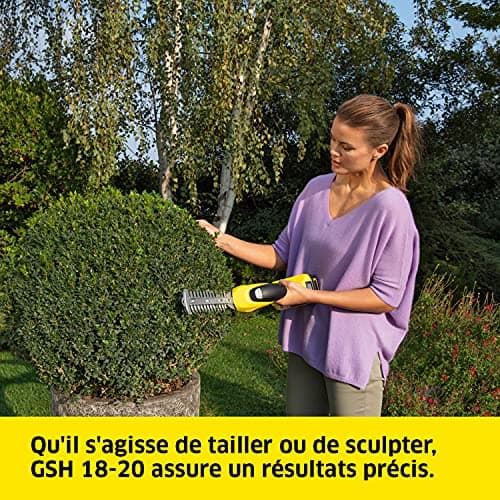 Kärcher 18 V Cordless Plant Sculptor GSH 18-20, 2 in 1: 12 cm Blade for Sculpting & 20 cm Pruning Blade, Power: max. 450-650 m, Requires Kärcher 18 V Battery, Not Included - Image 7