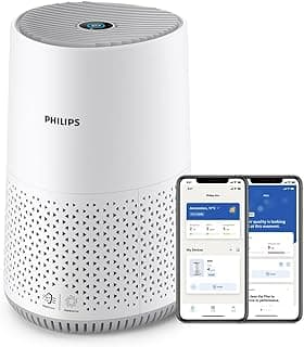 Philips Purificateur d'air Smart 600 Series-Purifie les pièces jusqu'à 44 m²-Elimine 99,97 % du pollen et de la poussière-Connectivité Wi-Fi et retour d'information sur la qualité de l'air - AC0651/10
