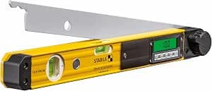 STABILA TECH 700 DA Electronic Angle Protractor, 45 cm with Digital Display, Measuring 0-270 Degrees, 1 Horizontal Vial, 1 Vertical, Protection Class IP54, Case