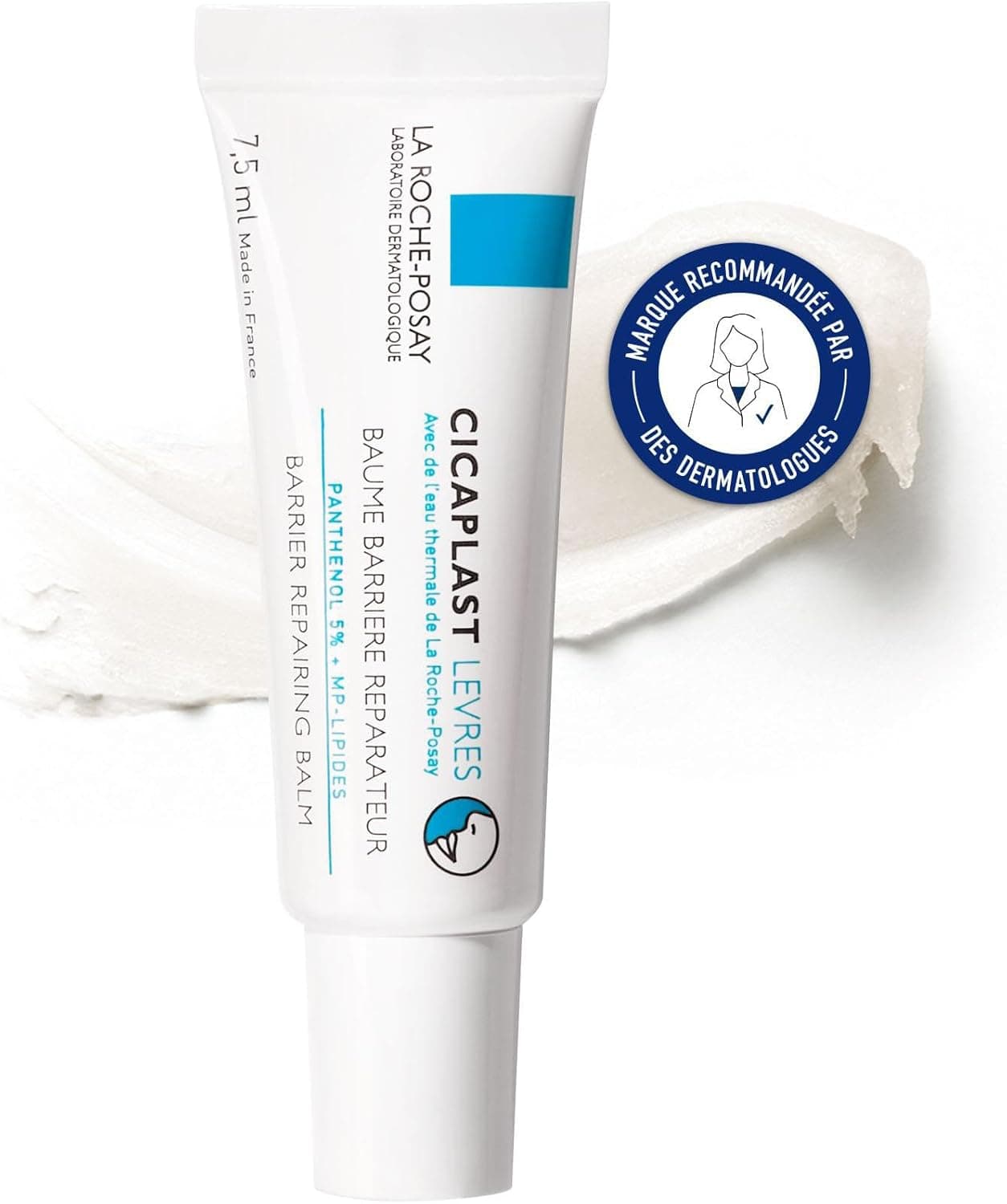 La Roche-Posay La Roche-Posay - Cicaplast - Baume Barrière Réparateur - Soulage, Protège et Reconstruit - Enrichi en Vitamine B5, Beurre de Karité et MP-lipides - Soin Pour les Lèvres Gercées et Irritées