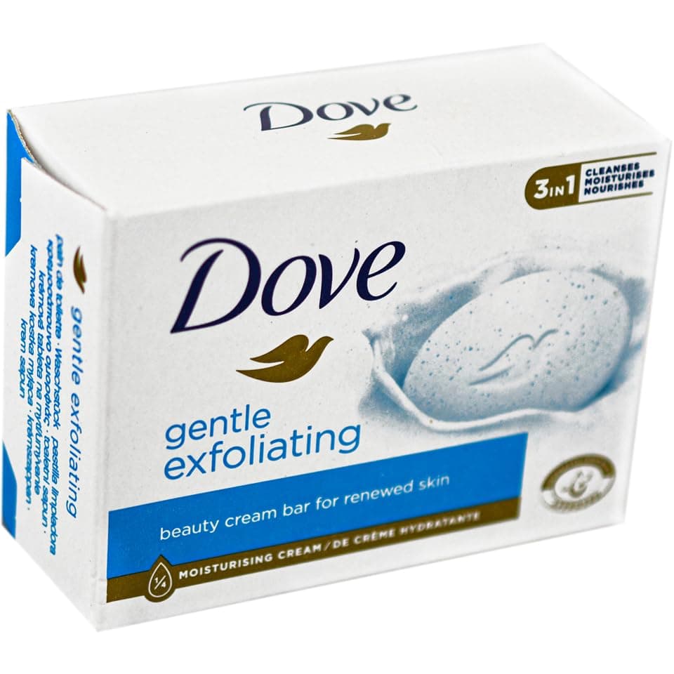 Dove Gentle Peeling Soap Bar (4 x 90g) - Image 4