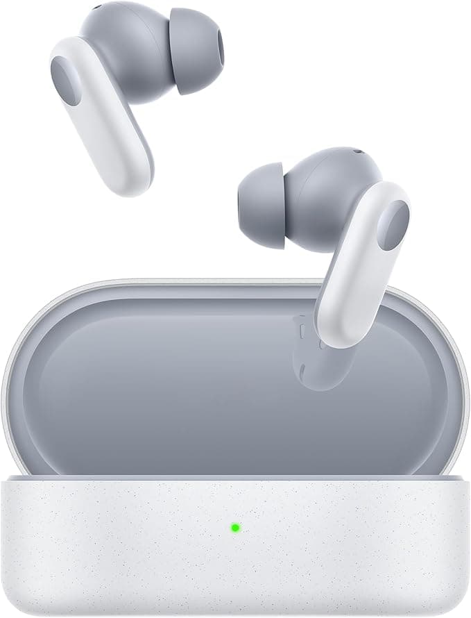 Oppo Enco Buds2 Pro True Wireless Headphones, 38 Hour Battery Life, 12.4 mm Driver, Bluetooth 5.3, 10 m Radius, Touch Controls, AI Noise Cancellation, Android and iOS, IP55, [Italian Version], White