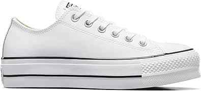 Converse CTAS Lift Clean Ox 561680c Women's Trainers, White Black White 102, 41 EU