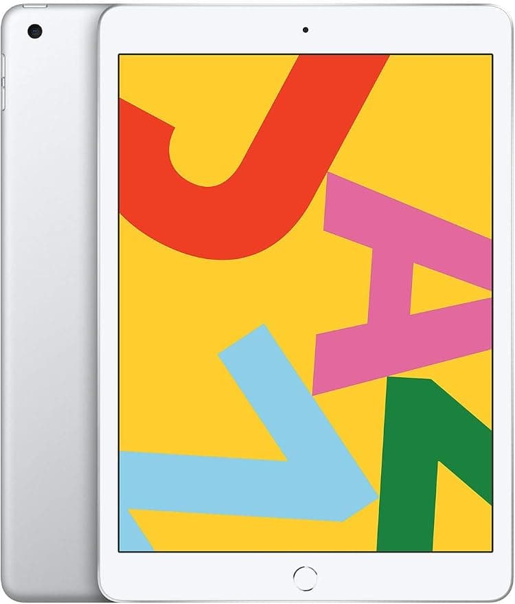2019 Apple iPad (10.2-inch, Wi-Fi, 128GB) Silver (Refurbished) - Image 1