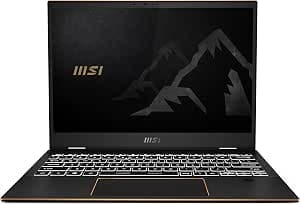 MSI Summit E13FlipEvo A12MT-012FR: Core i5 1240P - 16GB - SSD 512GB - Iris XE Graphic - 13.4' FHD 120Hz Touch - WDS 11 Family Black