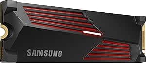 Samsung 990 PRO Internal SSD with Heatsink, NVMe M.2 PCle 4.0, 4TB, Read Speed up to 7450MB/s, Intelligent Heat Management, MZ-V9P4T0CW