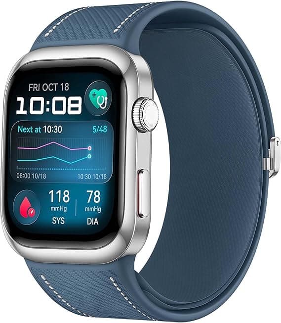 HUAWEI Watch D2, Smart Watch, Outpatient Blood Pressure Measurement, ECG Analysis, Monitor Heart Rate, SpO2, Respiratory Rate, Slim and Light Design, iOS & Android, Blue