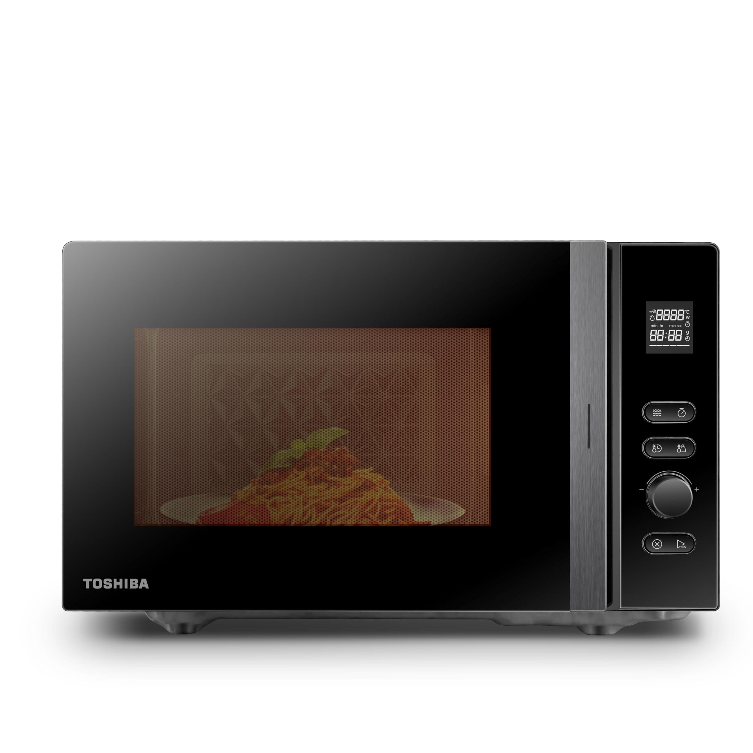 Toshiba Microwave 20L MV-AM20T(BK), 800W, 12 Automatic Menu, 5 Power Levels, LED Bulb, Removable Turntable, Easy Defrost, Black - Image 3